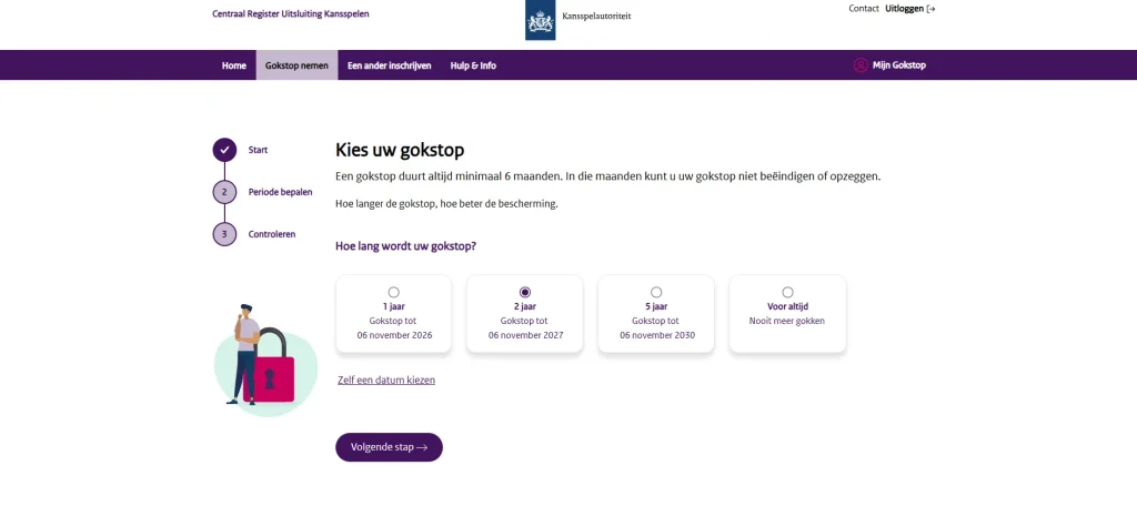 zelfuitsluiting via CRUKS 4